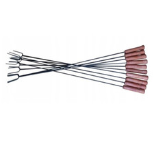 10 tlg Grillspieß Lagerfeuerspieß 100cm Spießgabeln Lagerfeuer Grill - 10 Stück