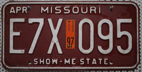 Missouri nummernschild usa - missouri,