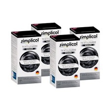 Simplicol Textilfarbe Intensiv Samt-Schwarz 150g 4er Pack