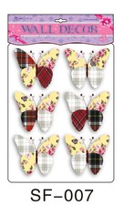 6 Set 3 D Schmetterlinge SF007 Wandtattoo Wanddeko Wandtatoo Wandaufkleber 