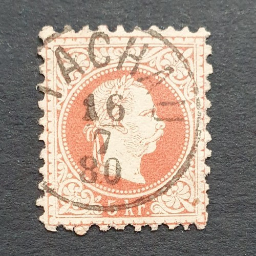 Stempel tachau auf kreuzer - stempel,