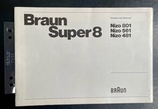  Braun Super 8 Nizo 801 561 481 Gebrauchsanleitung 