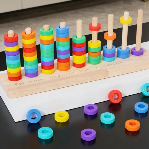 Ringwurfspiel holz kinder - 🌈,