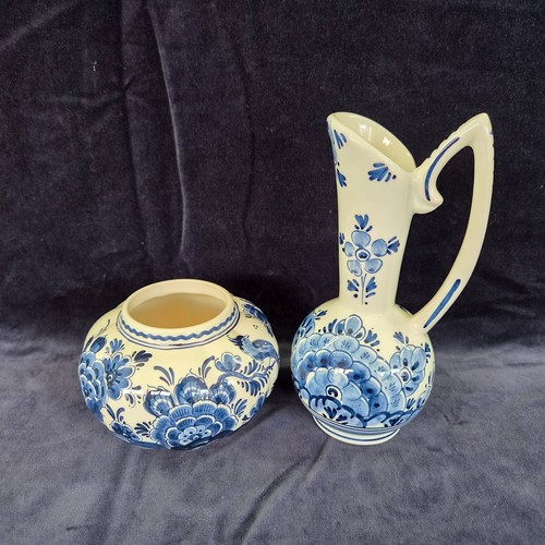 Vintage delfter blau blumen - blau,