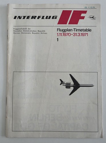 Flugplan der ddr - der,