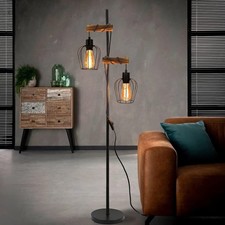 Stehlampe Wohnzimmer Holz