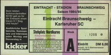 2786 Ticket BL 84/85 Eintracht