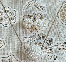 Vintage 14k Gold Perlenkette &