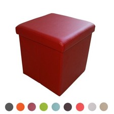 Sitzbank Sitzocker mit Stauraum faltbare Aufbewahrungsbox  Kunstleder 38 cm