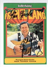 Franzl Lang Autogramm