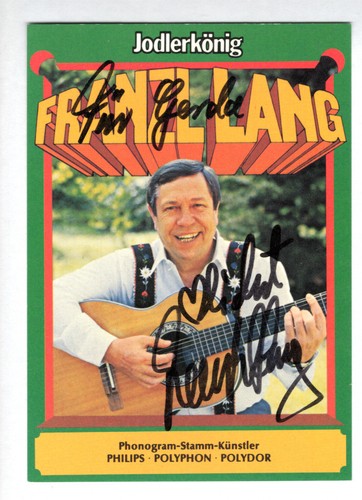 Franzl lang autogramm - lang,