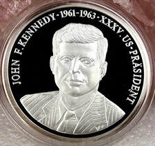 Silbermedaille john kennedy - silbermedaille, f.