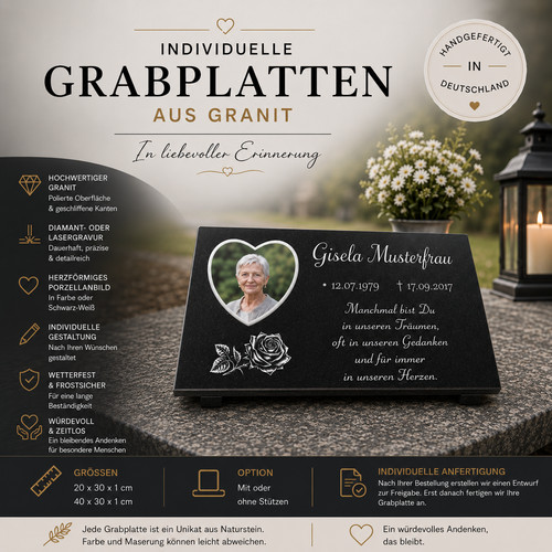 Grabstein grabplatte granit - grabstein,