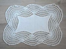 Platzdeckchen, Tischdecke von Oma, rechteckig, ca 37x27cm