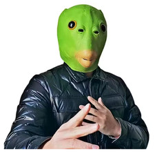 Fischmaske Lustige Tier Kopfbedeckung für Halloween Karneval Kostüm