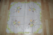 Osterdecke Tischdecke Mitteldecke Deckchen Osterdeko 80 x 80 cm