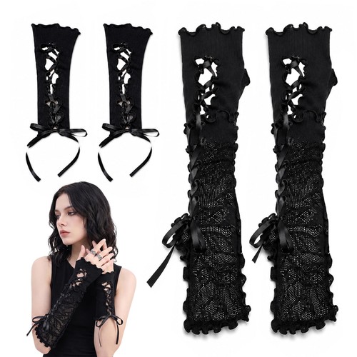 Gothic spitzen armstulpen - gothic,