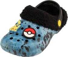Pokemon Official Lizenziert Kinder Slipper Clogs Jungen Mädchen Pelzfutter Shoes