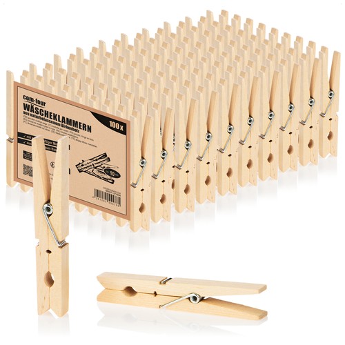 100x wäscheklammern xxl aus - 100x,