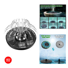 Solarbrunnen Vogelbad 8 Düsen