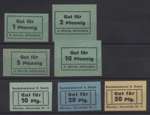 25803 7 x notgeld - 7,