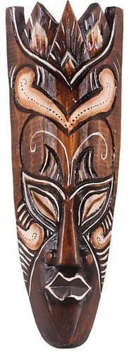 Maske bemalt holz - bemalt, 30