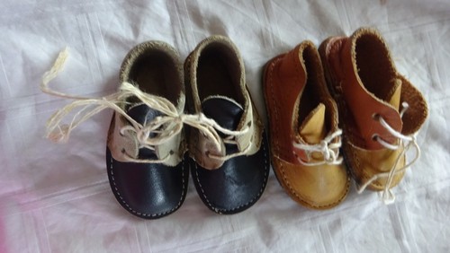 Paar puppen lederschuhe - 2,