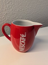 NESCAFÉ Werbung Milchkännchen Milchkanne Kännchen rot weiß Retro Kult Kaffee
