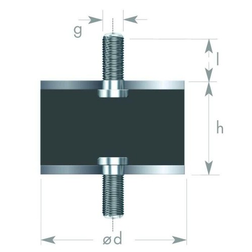 Gummipuffer agag m16 - gummipuffer, m3-m16