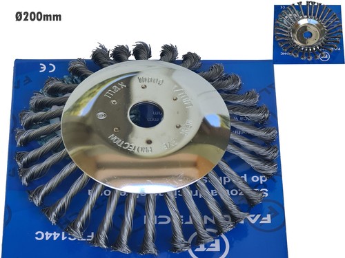Unkrautbürste 4x200mm - unkrautbürste, 25,4x200mm