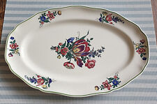 V&B ALT STRASSBURG  ovale Platte 34 cm  TULPE  sehr gut VILLEROY&BOCH 2. Wahl