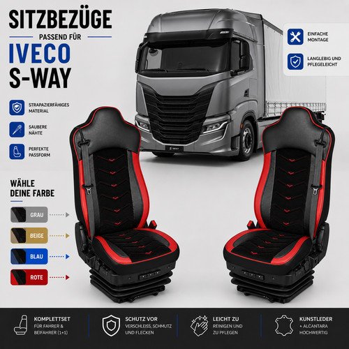 Satz lkw sitzbezüge leder - satz,