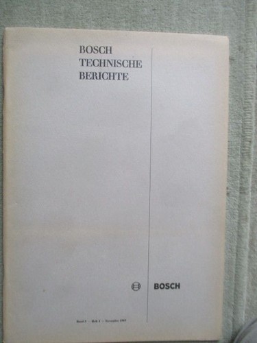 Bosch technische berichte band - technische,