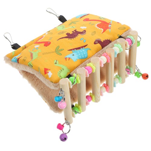 Reusable cotton and wood bird - cotton,