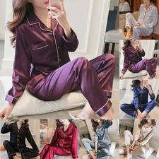 Mode Neu Innenräume Frauen Loungeweife Glatt Hautfreundlich Lange Ärmel