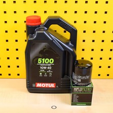 Ölwechselset Motul 5100 10w40 Für: Kawasaki ZX-6R ZX-6RR Ninja ZX600 ZX636