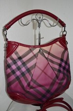 Burberry Tasche Cross Bag Ombre Hobo Raspberry Top Zustand