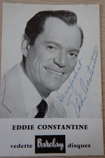 Autogramm US- amerikanischer Schauspieler Sänger Eddie Constantine (123658)