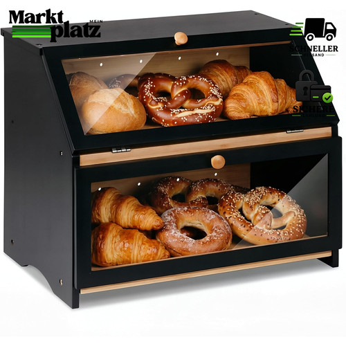 Brotkasten bambus etagen mit - brotkasten,