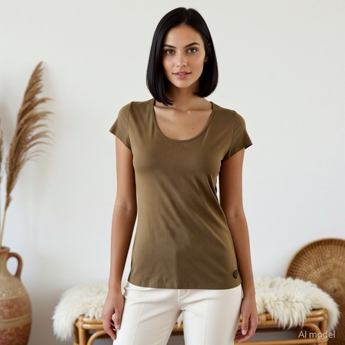 Elegant damen shirt braun - elegant,