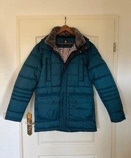 Otto Kern Herren Jacke Steppjacke Größe 52 mit Kapuze Farbe Petrol Grün Neu