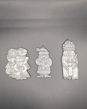 3 Christbaumschmuck  Zinn