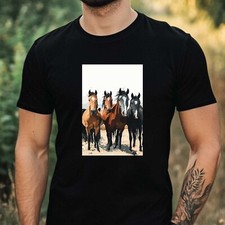 Herren T-Shirt Pferdeherde