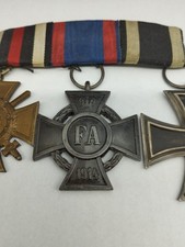 3er Ordensspange Preußen EK 2 (mit Hersteller) Oldenburg Friedrich August Kreuz 