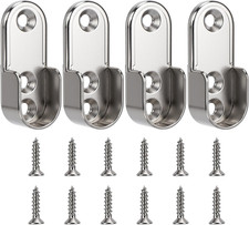 4 Stück Schrankrohrhalter