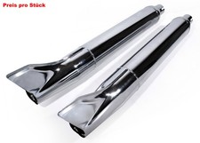 Auspuff Endtopf Chrom Fishtail