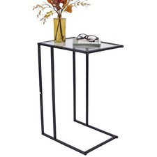 Sofa Beistelltisch schwarz mit