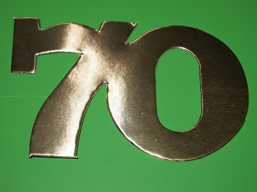 Deko zahl gold - 10, -70-