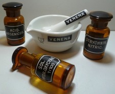 antik Gift Konvolut Emaille