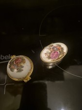 2Vintage Pillendose Antik